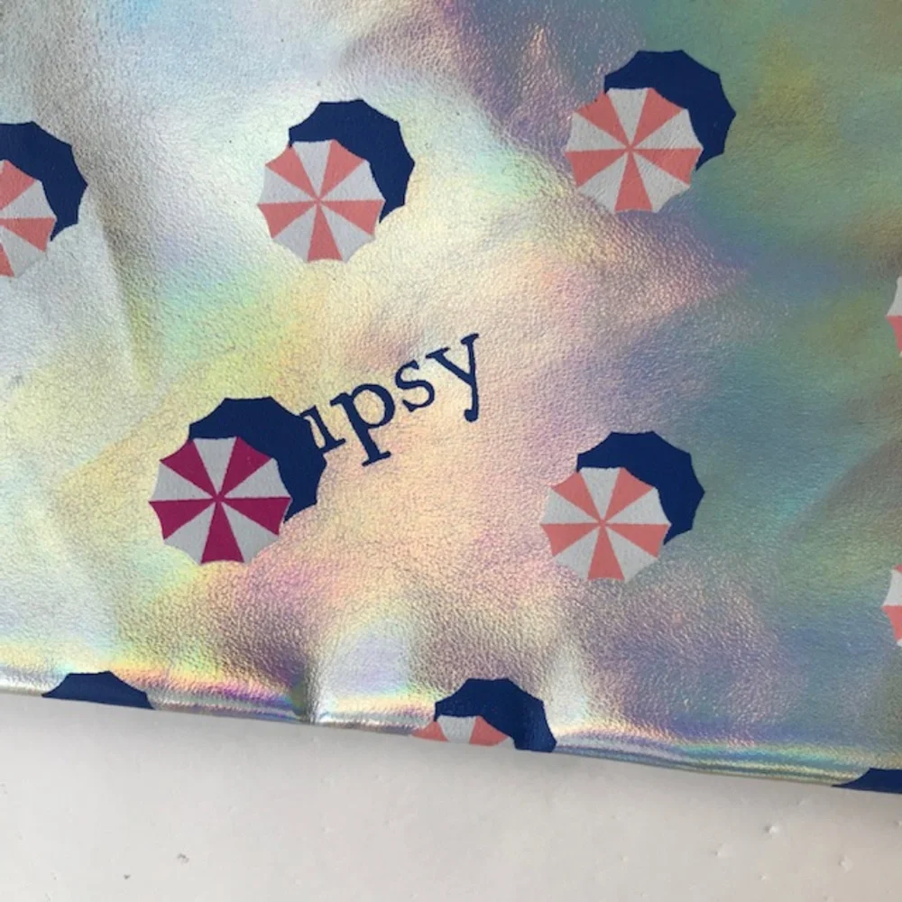 ipsy Hot Summer Nights Umbrella Cosmetic Bag NWOT